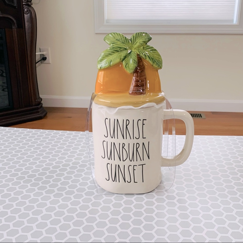 Rae Dunn SUNRISE SUNBURN SUNSET mug